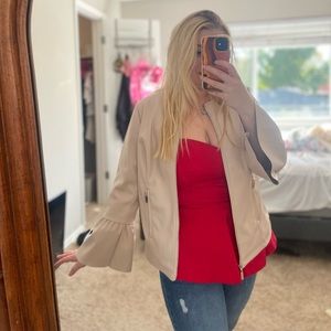NWOT Alfani leather jacket